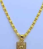 Lord Laxmi Pendent with Gold Plated Chain for Women & Girls