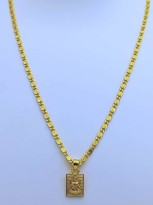 Lord Laxmi Pendent with Gold Plated Chain for Women & Girls 3