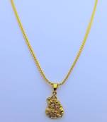 Lord Radha krishna Pendent with Gold Plated Chain for Women & Girls