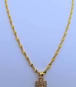 Lord Laxmi Pendent with Gold Plated Chain for Women & Girls