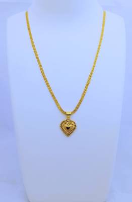 Heart Pendent with Gold Plated Chain for Women & Girls 3
