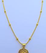 Heart Pendent with Gold Plated Chain for Women & Girls