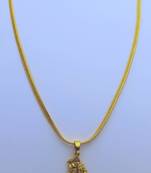 Lord Radha krishna Pendent with Gold Plated Chain for Women & Girls