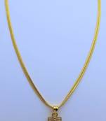 Lord Laxmi Pendent with Gold Plated Chain for Women & Girls