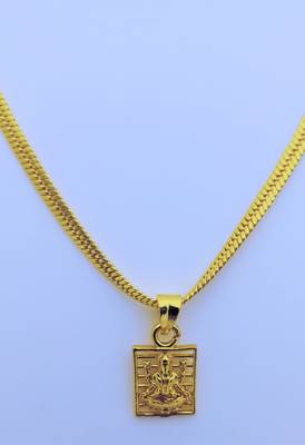 Lord Laxmi Pendent with Gold Plated Chain for Women & Girls 2