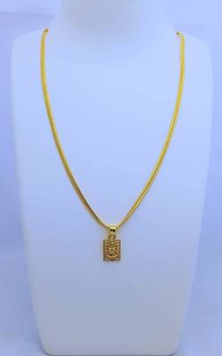 Lord Laxmi Pendent with Gold Plated Chain for Women & Girls 3