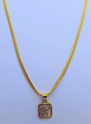 Lord Hanuman Pendent with Gold Plated Chain for Women & Girls 2