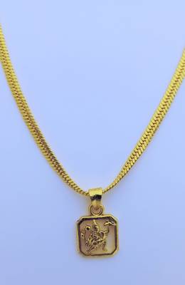 Lord Hanuman Pendent with Gold Plated Chain for Women & Girls 3