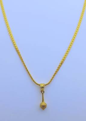 Lord Hanuman Mace Pendent with Gold Plated Chain for Women & Girls 3