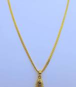 Fish Pendent with Gold Plated Chain for Women & Girls