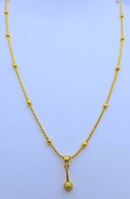 Lord Hanuman Mace Pendent with Gold Plated Chain for Women & Girls 1