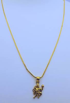 Lord Hanuman Pendent with Gold Plated Chain for Women & Girls 1