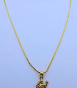 Lord Hanuman Pendent with Gold Plated Chain for Women & Girls