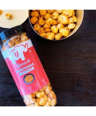 Roased MakhanaSPICY SNACK COMBOPERI PERI,MAST MASALA,BLACK PEPPER[210g]Gluten FreeVeganHealthy Snack 4