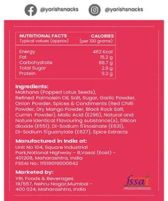 Roased MakhanaMAST MASALA[70 FoxnutsHealthy & Spicy SnackSuperfoodGluten FreeZero CholesterolVegan 5