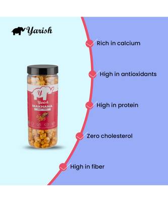 Roased Makhana  PERI PERI [70 FoxnutsEvening SnacksSuperfoodGluten FreeVeganSnack for Weightloss 3