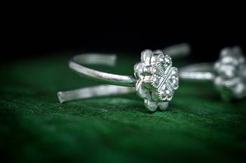 Silver Plated Toe Rings Pair 3