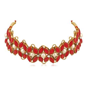 Red crystal necklaces 3
