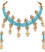 Blue crystal necklaces