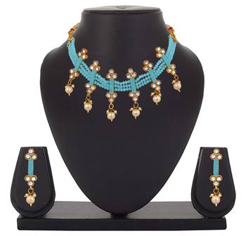 Blue crystal necklaces 2