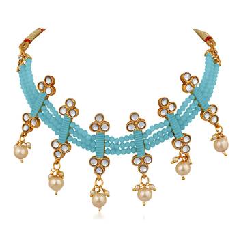 Blue crystal necklaces 3
