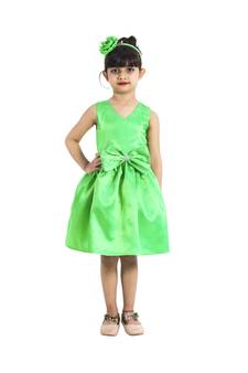 polyester white sleeveless plain stitched   Dress