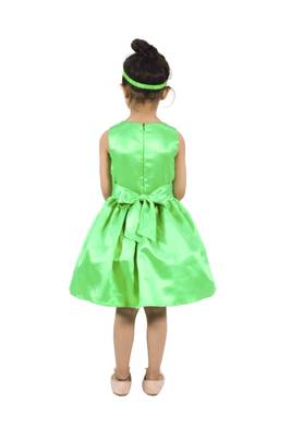 polyester white sleeveless plain stitched   Dress 2