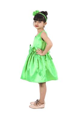 polyester white sleeveless plain stitched   Dress 3