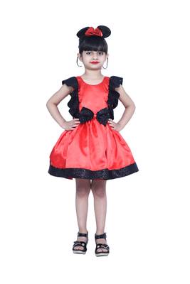 polyester black sleeveless plain stitched   Dress 1