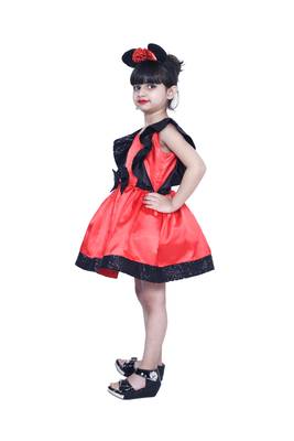 polyester black sleeveless plain stitched   Dress 3