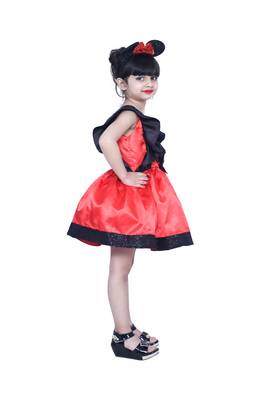 polyester black sleeveless plain stitched   Dress 4