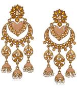 Brown crystal earrings