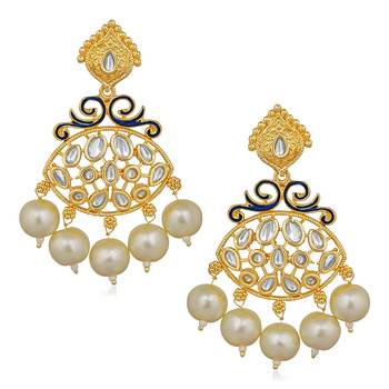 Blue crystal earrings 1