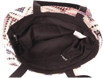 aztec multi shopper bag with tassels 3
