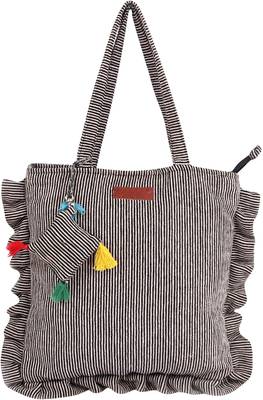 Black & White Womens Tote Bag Medium Size With Beautiful Hanging 1