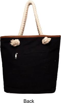 Purple & White Striped Womens Tote Bag Medium Size With Beautiful Tassel 2