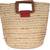 Gold Cord Wood handle braided jute bag