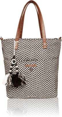 Black White Womens Tote Bag Medium Size 1