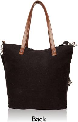 Black White Womens Tote Bag Medium Size 2