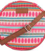 Pink Round Sling Bag