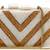 Gold Chevron Resin Box Clutch