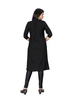 Black embroidered cotton ethnic-kurtis 2