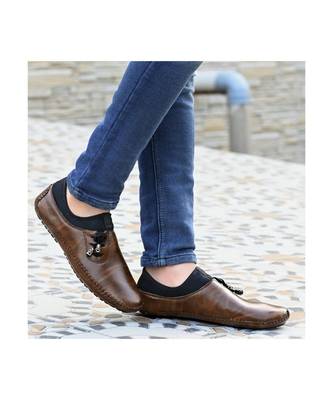 brown mesh loafers   PAIR OF SHOES 2
