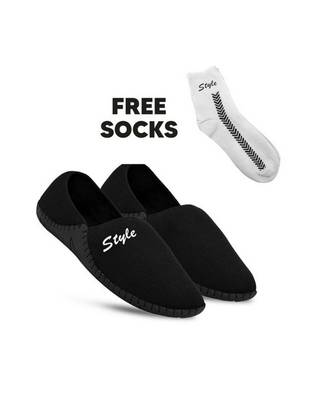 black mesh loafers   PAIR OF SHOES 5