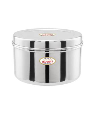 JAGGERY   Stainless Steel Container/ Storage Box/ Deep Betha Dabba,Capacity- 2400ml, pack of 1 1
