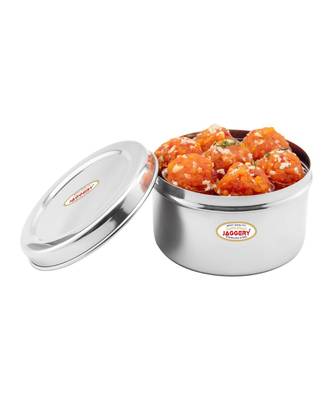 JAGGERY   Stainless Steel Container/ Storage Box/ Deep Betha Dabba/ Multipurpose Dibba 1100ml 3
