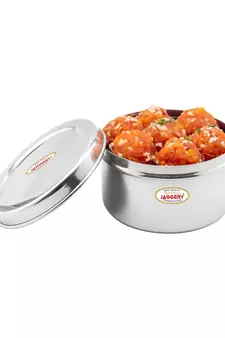 JAGGERY   Stainless Steel Container/ Storage Box/ Deep Betha Dabba/ Multipurpose Dibba 1100ml