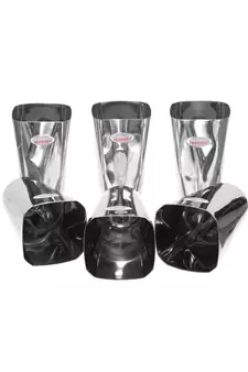 JAGGERY Stainless Steel Heavy Guage Square Shaped Drinking Glass/ Water Glass/ Tumbler Capacity  300ml Set of 6