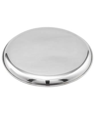 JAGGERY Stainless Steel Mirror Finish Full Dinner Plate,Thali ,Lunch Plate Set of 6 (Dia-26cm,approx-10.3inch) 2