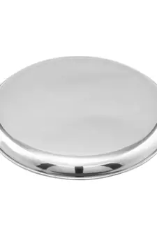 JAGGERY Stainless Steel Mirror Finish Full Dinner Plate,Thali ,Lunch Plate Set of 6 (Dia-26cm,approx-10.3inch)